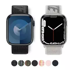 Pulseira Esportiva de Nylon para Apple Watch, Pulseira Nike, Pulseira Loop, iWatch 9, 8, 7, 6, 5, se2, Ultra 2, 45mm, 44mm, 41mm, 42 milímetros, 38 milímetros, 49 milímetros