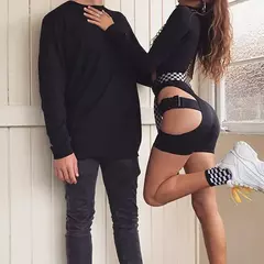 Sexy Shorts de Cintura Alta Mulheres Corredores Ciclismo Elástico Hip Fivela Oca High-cut Dancing Sports Athletic Running Shorts para Mulher - loja online