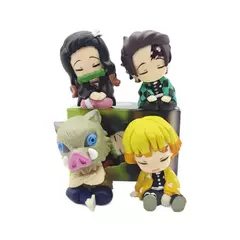 Aixlan 4 pçs conjunto q versão figura kamado tanjirou kamado nezuko pvc figura de ação amine presente aniversário estatueta colecionável - Wolf Magazine
