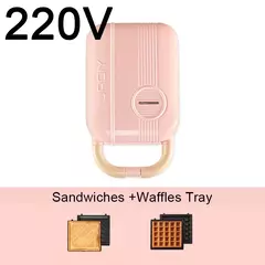 Mini máquina de café da manhã tipo panqueca, fornos elétricos para café da manhã, panquecas e waffle na internet