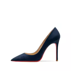 2022 outono nova mulher sapatos de salto alto sexy apontou camurça vermelho brilhante fundo bombas moda temperamento rasa sapatos de casamento - Wolf Magazine