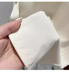 Imagem do Aossviao verão branco camiseta de algodão feminino de manga curta estudante versátil solto meia manga camiseta harajuku tendência superior