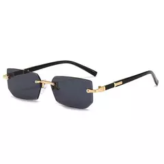 Óculos de sol sem aro para homens e mulheres, pequenos tons quadrados, acessório moderno de verão, moda feminina - loja online