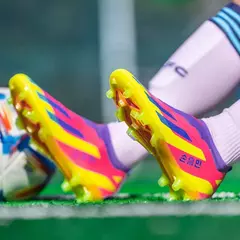 Sapatos infantis de futebol antiderrapante, chuteiras de relvado de alta qualidade, botas de futebol para homens TF FG, 2410 - loja online