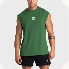 Colete de ginástica sem mangas para musculação masculino, regata esportiva, malha de secagem rápida, top de corrida fitness, roupas masculinas, novo, verão, 2022 - comprar online