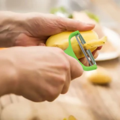 Descascador de legumes frutas aço inoxidável repolho raladores salada batata slicer acessórios cozinha ferramentas boca larga - Wolf Magazine