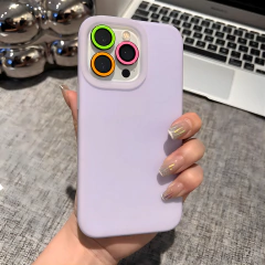 Película protetora de câmera de cerâmica luminosa, 2-3 peças para iphone 16 12 13 14 15 pro max 15 plus 13 12 mini anel de lente tampa brilhante de vidro