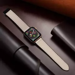 Pulseira magnética para iWatch Series 9, pulseira de couro e silicone para Apple Watch Band, Ultra 2, 49mm, 44mm, 45mm, 41mm, 40mm, 38mm, 42mm, 8, 7, SE, 6 na internet