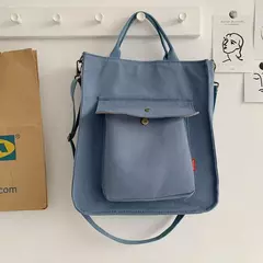 Bolsa de ombro minimalista feminina, sacos de lona casual portátil crossbady - loja online