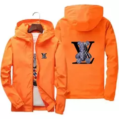Imagem do Jaqueta esportiva com capuz de montanhismo masculina, jaqueta estampada casual elegante, marca de luxo, top de alta qualidade, nova, 2024