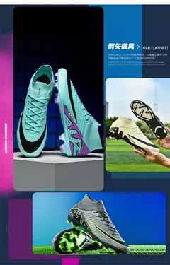 Sapatos de futebol ultraleves antiderrapantes interiores para homens, grampos profissionais, treinamento de grama, tênis original, botas de futebol - comprar online