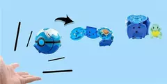 Pokemon elf bola pokeball anime figura desenhos animados pikachu charizard piplup kyogre bolso monstro animal de estimação anime ação modelo brinquedo presentes - loja online