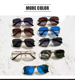 Óculos de sol piloto quadrado masculino e feminino Flight Seven Rock, estilo Mach 6, gradiente, design de luxo, moda, 2022 - loja online