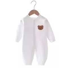 Macacão de urso monocromático para bebê recém-nascido, roupa de uma peça para meninos e meninas, macacão de algodão infantil, outono e primavera, 0-18m, 2020 - loja online