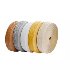 10m/rolo 3d guarnição de parede linha rodapé borda auto adesivo à prova dwaterproof água rodapé papel de parede adesivo para sala decoração casa na internet