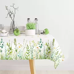 Spring Wild Grass Tablecloth, Table Cover for Home Decor, Verão, Primavera, Verde, Feriado, Casamento, Birthday Party, Kids, Baby Shower - comprar online