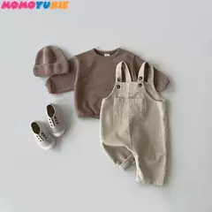 Macacão de veludo para bebê recém-nascido, macacão casual para meninos, macacão de babá para meninas, roupas de outono e inverno, 2023 - comprar online