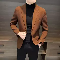 Blazer fino preto slim fit masculino, jaquetas masculinas, casaco de negócios, estilista de luxo, roupas de alta qualidade, novo, 2021 - Wolf Magazine