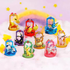 Genuíno pokemon eeveeornament vaporon flareon espeon umbreon leafeon glacion sylveon jolteon caixa cega figura de ação presente na internet
