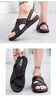 Sandália macia masculina, chinelos de luxo, chinelos de sala de estar masculino, sapatos para passear em casa, adulto, 2024 - comprar online