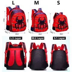 Imagem do Mochila de Nylon Impermeável Rei Aranha para Crianças, Grande Capacidade, 2 a 16 Anos