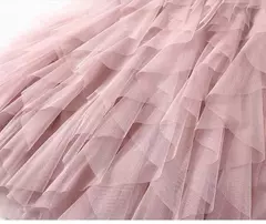 TIGENA-Tutu saia comprida de tule para mulheres, cintura alta, saia plissada, malha, rosa, moda coreana, fofa, estética, feminina, senhora, 2023 - comprar online