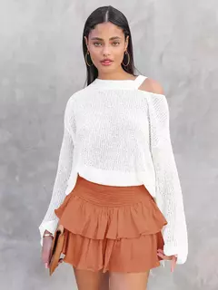Imagem do Mini-saia linha A feminina, cintura baixa, fina, monocromática, que combina tudo, casual, doce, sexy, streetwear de moda feminina, verão, Y2K