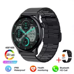 NFC Smartwatch para Mulheres, Tela HD, Rastreador de Saúde, Esportes, Voz, Chamada Bluetooth, Huawei, Xiaomi, Senhoras, Novo, 466x466, 2022 - loja online