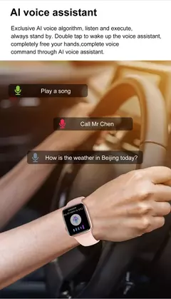 Impermeável Amoled Screen Smart Watch para homens e mulheres, BT Call, NFC, Frequência Cardíaca, Esportes, Fitness, Carregamento sem fio, IWO, Novo, 9, 450mAh na internet