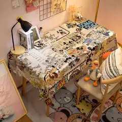 Toalha De Mesa Mickey Mouse Dos Desenhos Animados Da Disney Para Crianças, Mesa De Jantar Americana, Toalha De Mesa De Café Retro, Toalha De Mesa Quadrada - comprar online