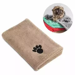 Toalha de Banho Bordada Microfiber Pet, Super Macio, Gato Absorvente, Cães Grooming Supplies, 35x75cm, 50x100cm - Wolf Magazine