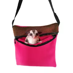 Saco de dormir de saída pequenos portadores de animais ratos hamster saco de transporte de viagem bolsa respirável para planador de açúcar - Wolf Magazine
