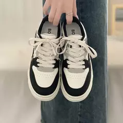 Sapatilhas de couro vulcanizado para mulheres, calçados esportivos plataforma, tênis casual para senhoras, marca feminina, branco, 2024 - Wolf Magazine
