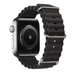 Pulseira esportiva de silicone para Apple Watch, pulseira para iWatch Series 9, 7, 8, 4, 5, 6, SE 2, 49mm, 45mm, 44mm, 42mm, 38 milímetros, 40 milímetros, 41 milímetros, ultra
