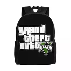 Imagem do Jogo de aventura Grand Theft Auto Mochila de Viagem para Homens e Mulheres, Mochila Escolar para Laptop, Mochila Estudantil Universitária GTA
