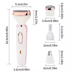 Depilador elétrico indolor para mulheres, biquíni, sobrancelha, nariz, senhora aparador, remoção facial do cabelo, cara, corpo, Shaver fêmea, Depilator, 4 em 1 na internet