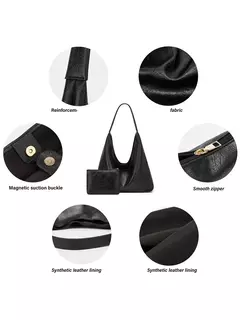 Sacola simples retro para mulheres, conhecimento de mão de embarque, bolsa de ombro grande, nova, 100