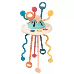 Desenvolvimento De Silicone Chocalho Teether Brinquedos, Montessori, Puxar Cordas Jogos, 1 Ano Brinquedos De Dentição Para Bebês, 6 12 Meses - Wolf Magazine