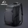 Kingsons bolsa masculina à prova d'água, mochila para laptop de 17 polegadas com carregamento usb externo, mochila antifurto para laptop, multicamadas