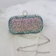 Evening Pink Clutch Purse Mulheres Bling Lantejoulas Bolsas 2023 Novo Designer De Moda Saco De Telefone De Luxo Crossbody Pequeno Saco De Designer - comprar online