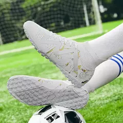 sapato masculino tênis masculino 2024 Homens Sapatos de Futebol Tamanho Grande Ultraleve Botas De Futebol Meninos Tênis Não-Deslizamento AG/TF Chuteiras De Futebol Botas De Tornozelo Unisex - comprar online