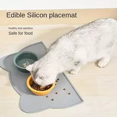 Tapete de alimentação para cães e gatos, tapete de silicone para comida de gato, antiderrapante, à prova d'água, lavável, à prova de derramamento, suprimentos para animais de estimação - loja online