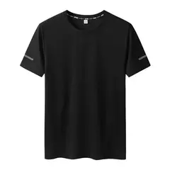 Imagem do Camiseta extragrande manga curta masculina, secagem rápida, gola redonda, grande, tamanho grande, 5XL, 6XL