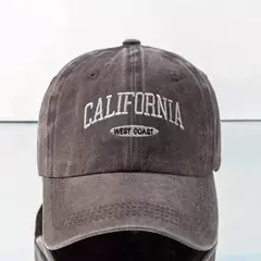 Boné de beisebol retrô vintage de algodão masculino feminino denim letras bordadas chapéu de algodão macio bonés casuais retrô unissex chapéus - loja online