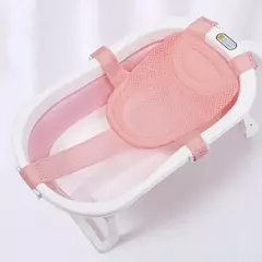 Recém-nascido Ajustável Banheira Travesseiro Assento, Cruz-Shaped Almofada, Anti-Slip Banho Do Bebê Net, Crianças Berço Do Chuveiro,... na internet