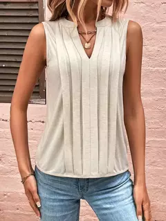Blusas soltas, sem mangas, camisas grandes, tops femininos elegantes, monocromáticas, casuais, moda jovem, verão