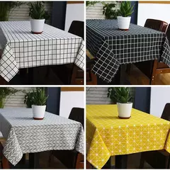 mesa decoração cozinha Festa de casamento retangular toalha de mesa xadrez impresso padrão de mesa de jantar capa de mesa cozinha decoração para casa toalha de mesa capa