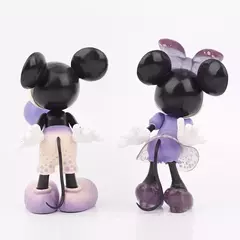 15cm disney mickey mouse minnie figura dos desenhos animados terno de maré decoração artesanal boneca ornamentos presente aniversário para brinquedos da menina