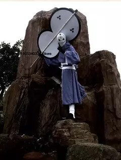 Imagem do Uchiha Obito Anime Cosplay Trajes de Halloween para Mulheres Homens Robe Japonês Kimono Performance Festival