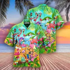 Camisas havaianas 3d impresso praia baile de formatura manga curta cubana beachwear y2k roupas casuais estilo vintage - comprar online